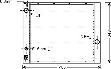 Ava Quality Cooling AUA2166 - Radiators, Motora dzesēšanas sistēma adetalas.lv