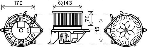 Ava Quality Cooling BW8458 - Salona ventilators adetalas.lv