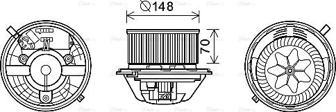 Ava Quality Cooling BW8462 - Salona ventilators adetalas.lv