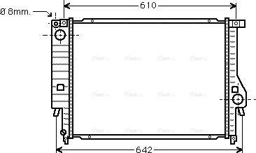 Ava Quality Cooling BW 2096 - Radiators, Motora dzesēšanas sistēma adetalas.lv