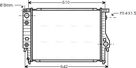 Ava Quality Cooling BW 2048 - Radiators, Motora dzesēšanas sistēma adetalas.lv