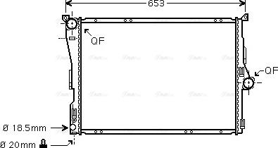 Ava Quality Cooling BWA2291 - Radiators, Motora dzesēšanas sistēma adetalas.lv