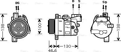 Ava Quality Cooling BW K319 - Kompresors, Gaisa kond. sistēma adetalas.lv