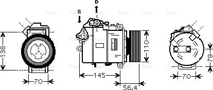 Ava Quality Cooling BW K330 - Kompresors, Gaisa kond. sistēma adetalas.lv