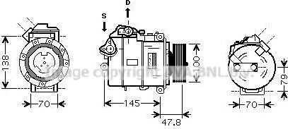 Ava Quality Cooling BWAK331 - Kompresors, Gaisa kond. sistēma adetalas.lv