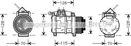 Ava Quality Cooling BW K074 - Kompresors, Gaisa kond. sistēma adetalas.lv