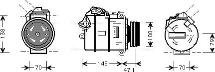 Ava Quality Cooling BW K306 - Kompresors, Gaisa kond. sistēma adetalas.lv