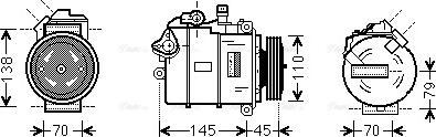 Ava Quality Cooling BWK383 - Kompresors, Gaisa kond. sistēma adetalas.lv