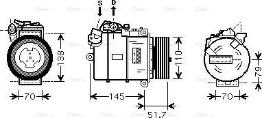 Ava Quality Cooling BW K329 - Kompresors, Gaisa kond. sistēma adetalas.lv