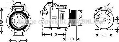 Ava Quality Cooling BW K328 - Kompresors, Gaisa kond. sistēma adetalas.lv