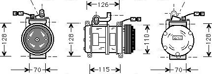 Ava Quality Cooling BW K231 - Kompresors, Gaisa kond. sistēma adetalas.lv