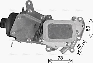 Ava Quality Cooling CN3309H - Eļļas radiators, Motoreļļa adetalas.lv