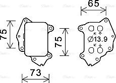 Ava Quality Cooling CN3309 - Eļļas radiators, Motoreļļa adetalas.lv