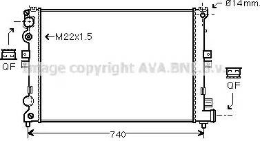 Ava Quality Cooling CN 2079 - Radiators, Motora dzesēšanas sistēma adetalas.lv