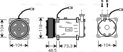 Ava Quality Cooling CNAK030 - Kompresors, Gaisa kond. sistēma adetalas.lv