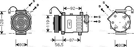 Ava Quality Cooling CNAK207 - Kompresors, Gaisa kond. sistēma adetalas.lv