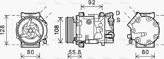 Ava Quality Cooling CNAK282 - Kompresors, Gaisa kond. sistēma adetalas.lv