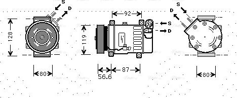 Ava Quality Cooling CNAK238 - Kompresors, Gaisa kond. sistēma adetalas.lv