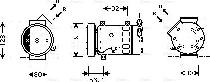 Ava Quality Cooling CNAK237 - Kompresors, Gaisa kond. sistēma adetalas.lv