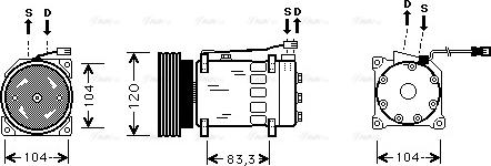 Ava Quality Cooling CN K175 - Kompresors, Gaisa kond. sistēma adetalas.lv