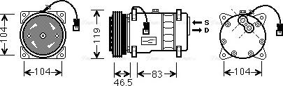 Ava Quality Cooling CN K258 - Kompresors, Gaisa kond. sistēma adetalas.lv