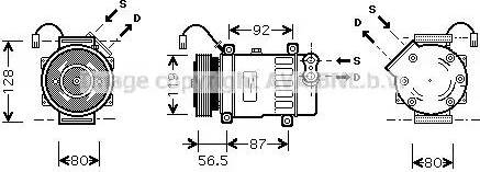 Ava Quality Cooling CN K207 - Kompresors, Gaisa kond. sistēma adetalas.lv