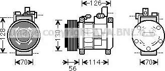 Ava Quality Cooling CR K062 - Kompresors, Gaisa kond. sistēma adetalas.lv