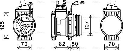 Ava Quality Cooling CTK041 - Kompresors, Gaisa kond. sistēma adetalas.lv