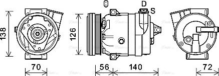 Ava Quality Cooling CTK066 - Kompresors, Gaisa kond. sistēma adetalas.lv