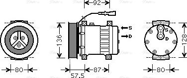 Ava Quality Cooling DFAK033 - Kompresors, Gaisa kond. sistēma adetalas.lv