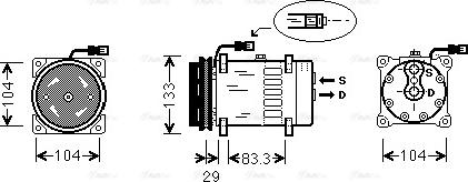 Ava Quality Cooling DFAK025 - Kompresors, Gaisa kond. sistēma adetalas.lv