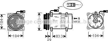 Ava Quality Cooling DF K026 - Kompresors, Gaisa kond. sistēma adetalas.lv