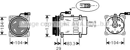 Ava Quality Cooling DFK025 - Kompresors, Gaisa kond. sistēma adetalas.lv