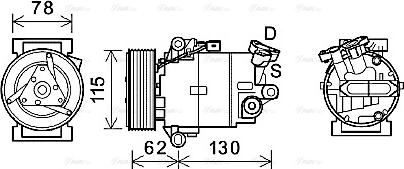 Ava Quality Cooling DNAK386 - Kompresors, Gaisa kond. sistēma adetalas.lv