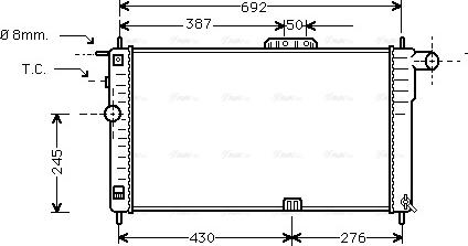 Ava Quality Cooling DW 2001 - Radiators, Motora dzesēšanas sistēma adetalas.lv