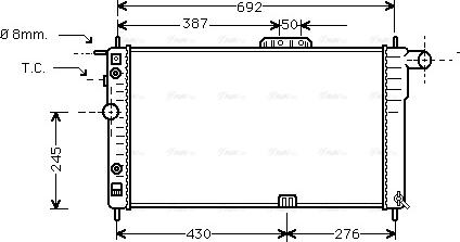 Ava Quality Cooling DW 2003 - Radiators, Motora dzesēšanas sistēma adetalas.lv