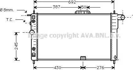 Ava Quality Cooling DW 2002 - Radiators, Motora dzesēšanas sistēma adetalas.lv