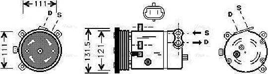 Ava Quality Cooling DWAK038 - Kompresors, Gaisa kond. sistēma adetalas.lv