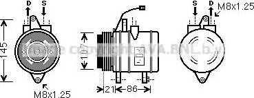 Ava Quality Cooling DW K079 - Kompresors, Gaisa kond. sistēma adetalas.lv