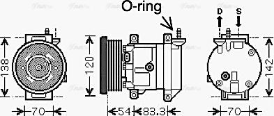 Ava Quality Cooling DWAK071 - Kompresors, Gaisa kond. sistēma adetalas.lv