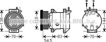 Ava Quality Cooling DWK091 - Kompresors, Gaisa kond. sistēma adetalas.lv