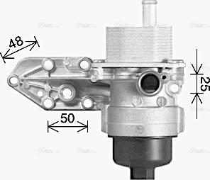 Ava Quality Cooling FD3669H - Eļļas radiators, Motoreļļa adetalas.lv