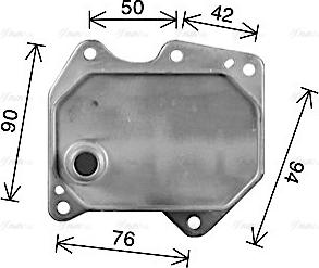 Ava Quality Cooling FD3669 - Eļļas radiators, Motoreļļa adetalas.lv