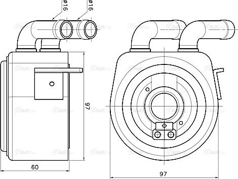 Ava Quality Cooling FD3700 - Eļļas radiators, Motoreļļa adetalas.lv