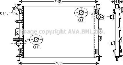 Ava Quality Cooling FD 2424 - Radiators, Motora dzesēšanas sistēma adetalas.lv