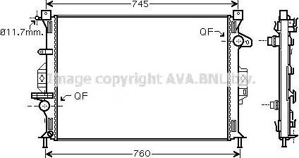 Ava Quality Cooling FD 2423 - Radiators, Motora dzesēšanas sistēma adetalas.lv