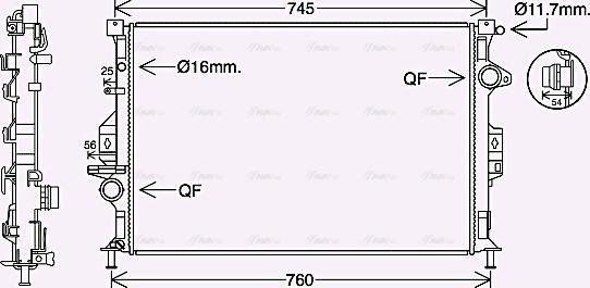 Ava Quality Cooling FD2639 - Radiators, Motora dzesēšanas sistēma adetalas.lv