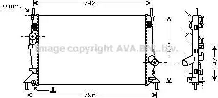 Ava Quality Cooling FD 2369 - Radiators, Motora dzesēšanas sistēma adetalas.lv