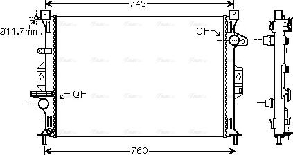 Ava Quality Cooling FDA2423 - Radiators, Motora dzesēšanas sistēma adetalas.lv