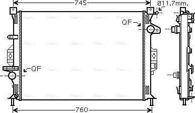 Ava Quality Cooling FDA2422 - Radiators, Motora dzesēšanas sistēma adetalas.lv